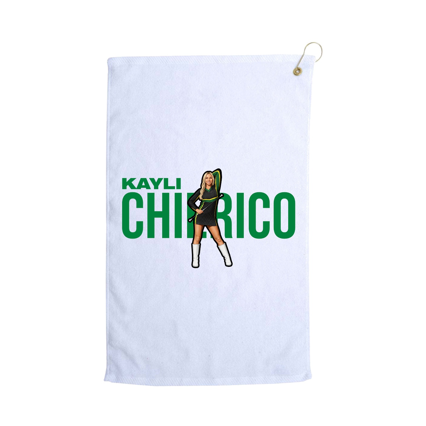 Golf Towel — Player Name in White