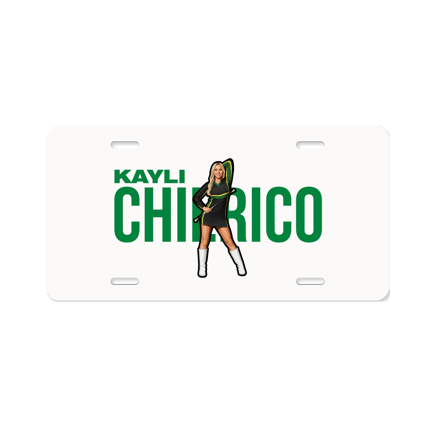 License Plate — Player Name in Classic