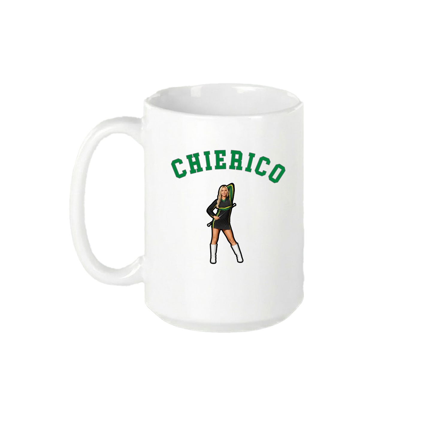 15oz Coffee Mug — Shirsey Arch in White