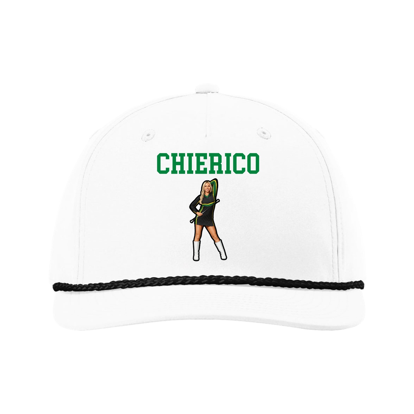 Five-Panel Classic Rope Cap — Shirsey in White