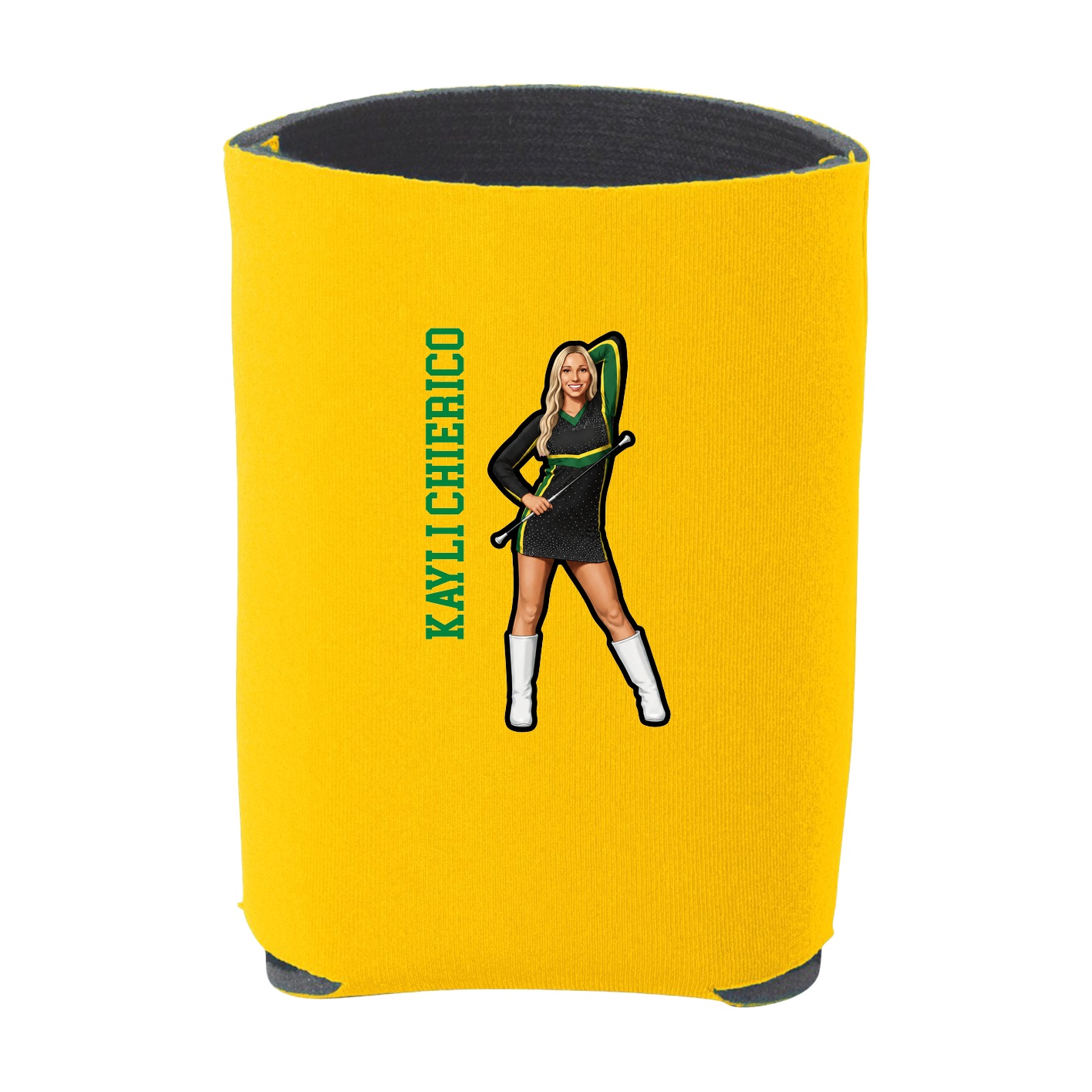 Can Holder — Name Vertical in Yellow