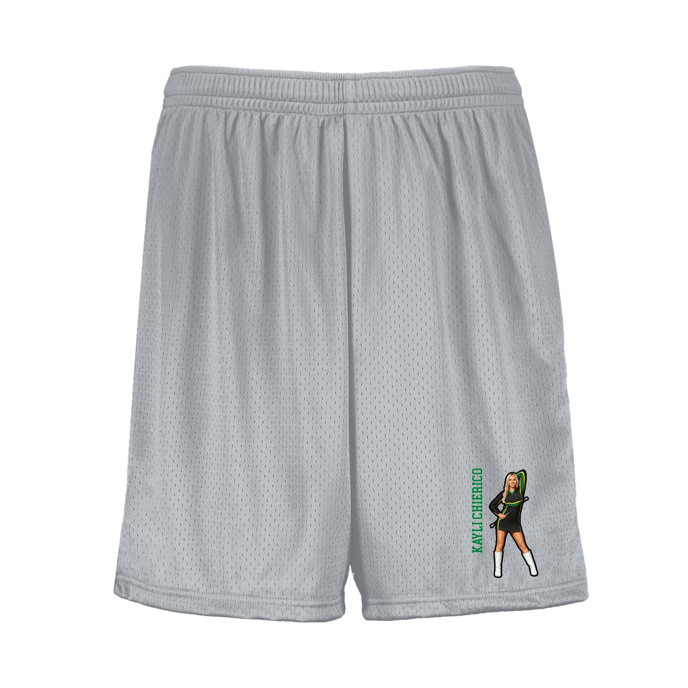 Shorts — Name Vertical in Silver