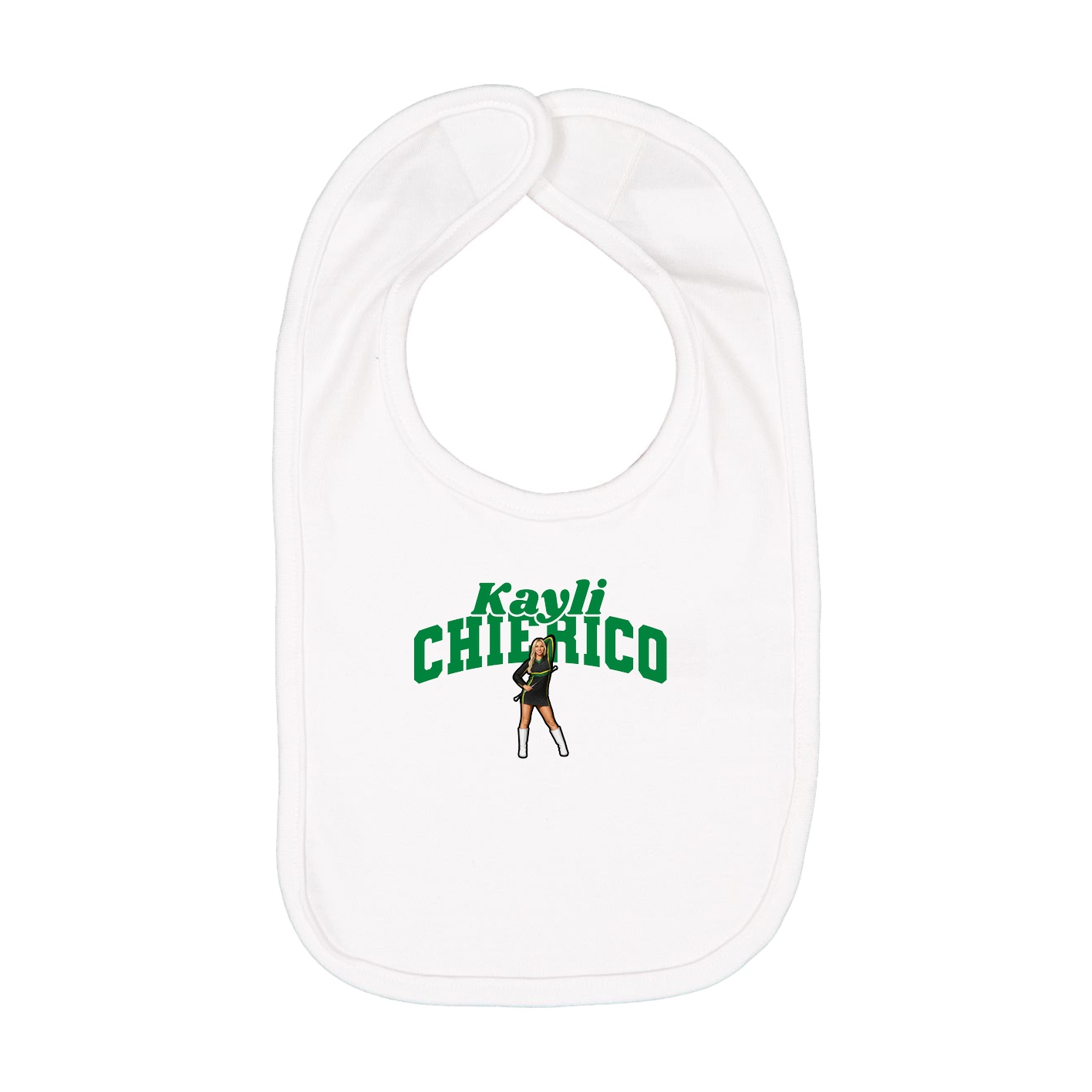 Infant Bib — Signature Arch in White