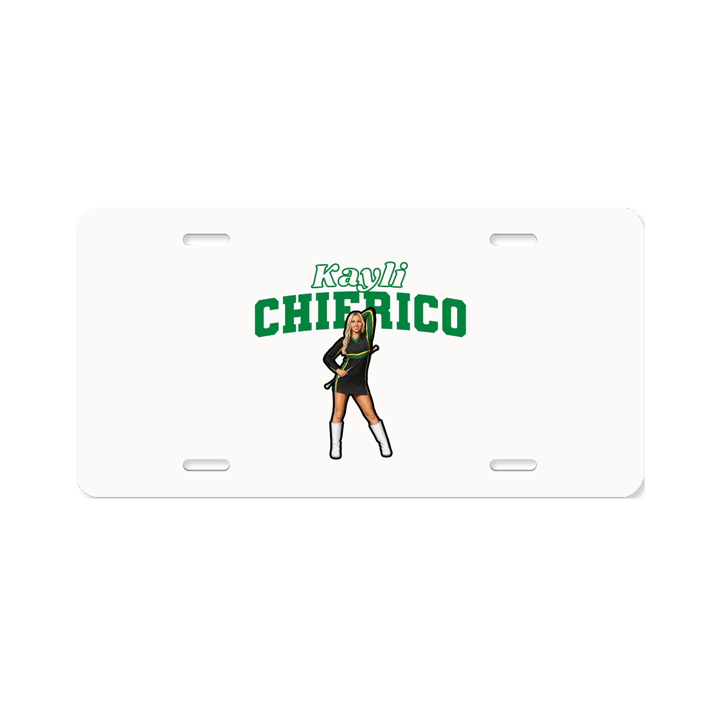 License Plate — Name Arch in Classic