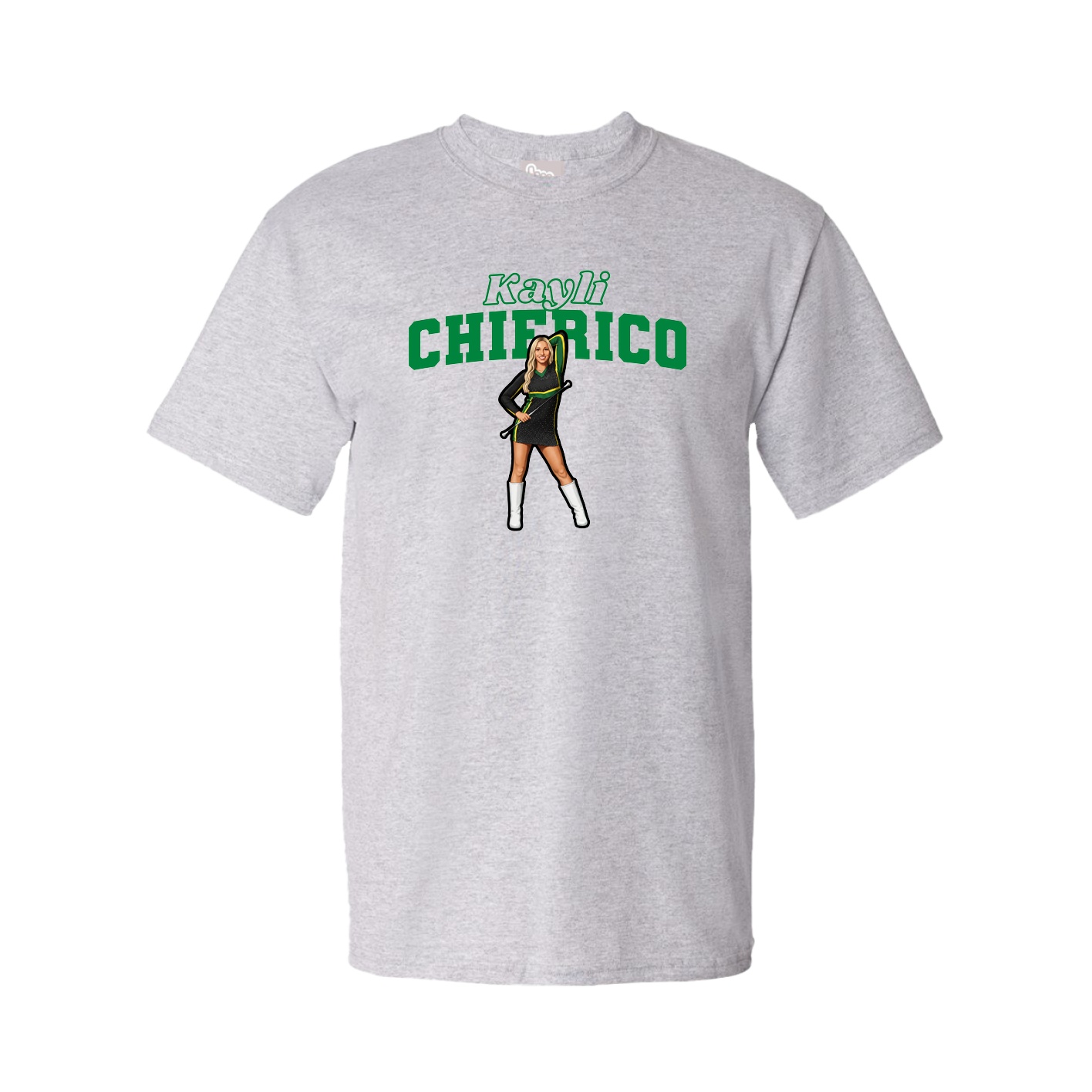 Youth Tee — Name Arch in Grey
