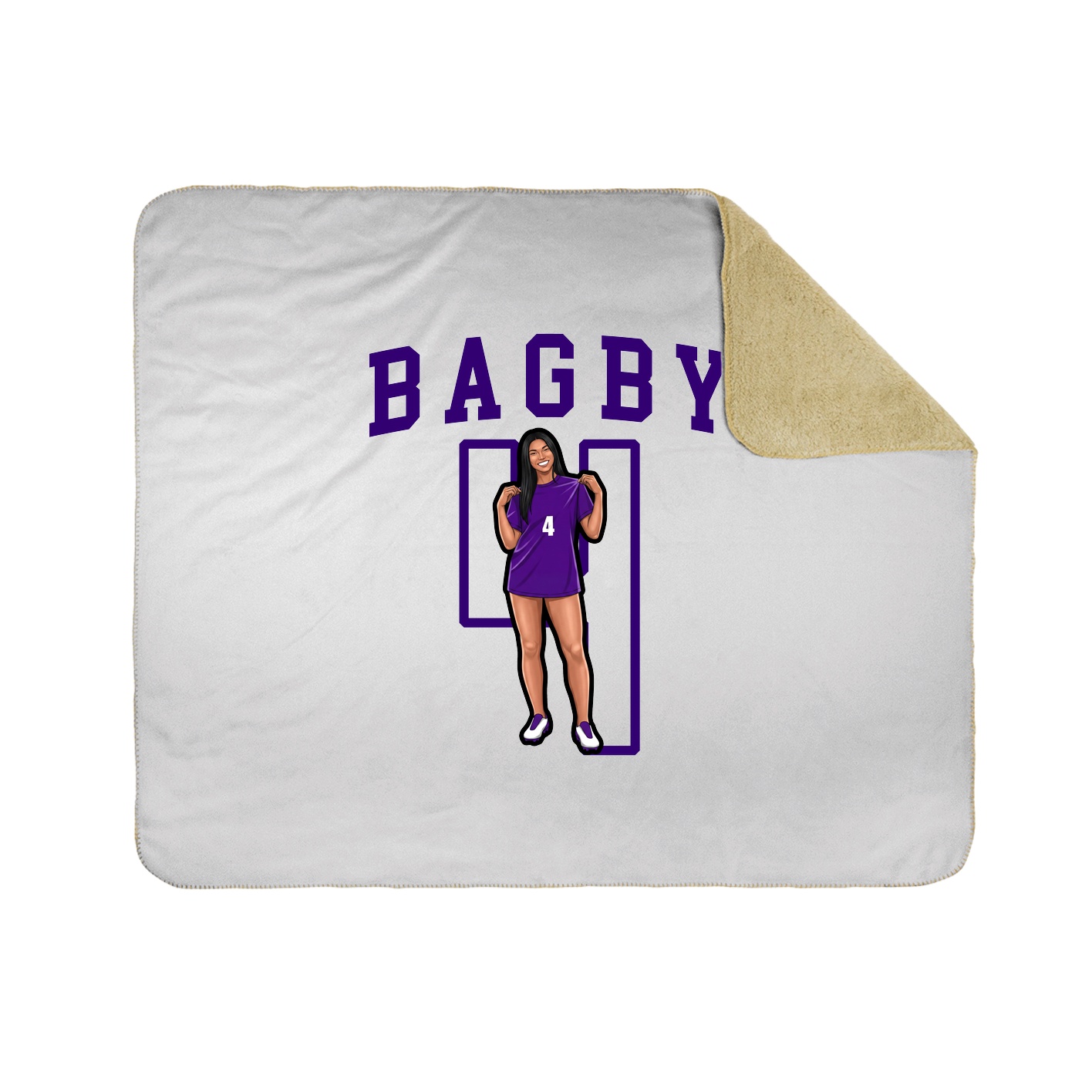 Throw Blanket — Shirsey in White