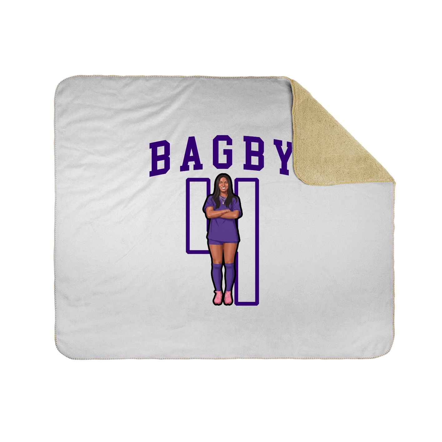 Throw Blanket — Shirsey in White