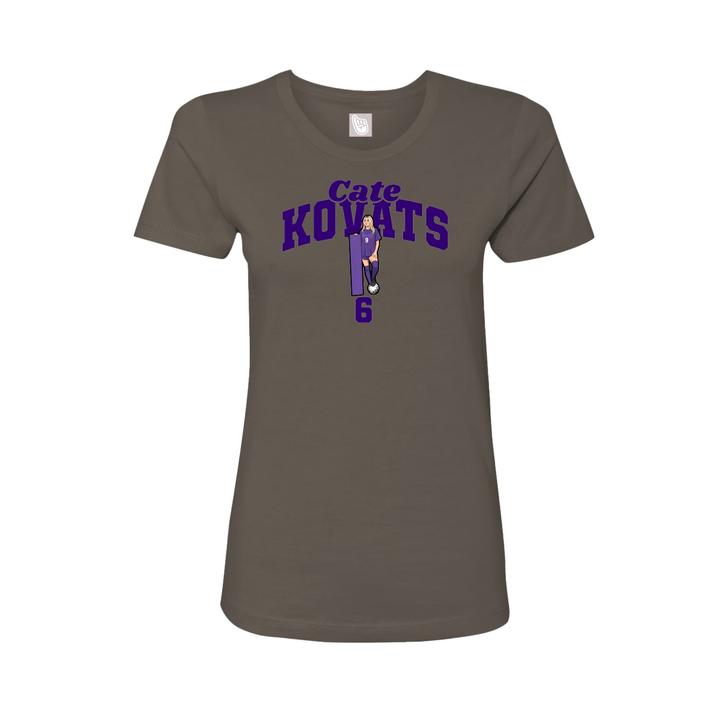 Womens Tee — Signature Arch in Grey
