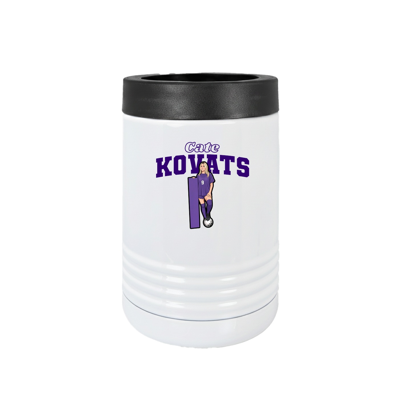 Beverage Holder — Name Arch in White