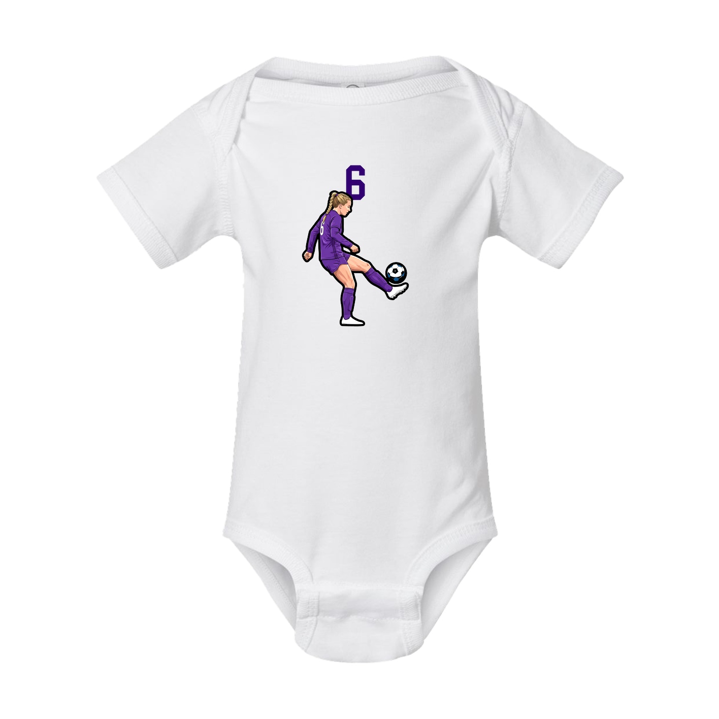 Baby Onesie — Number Top in White