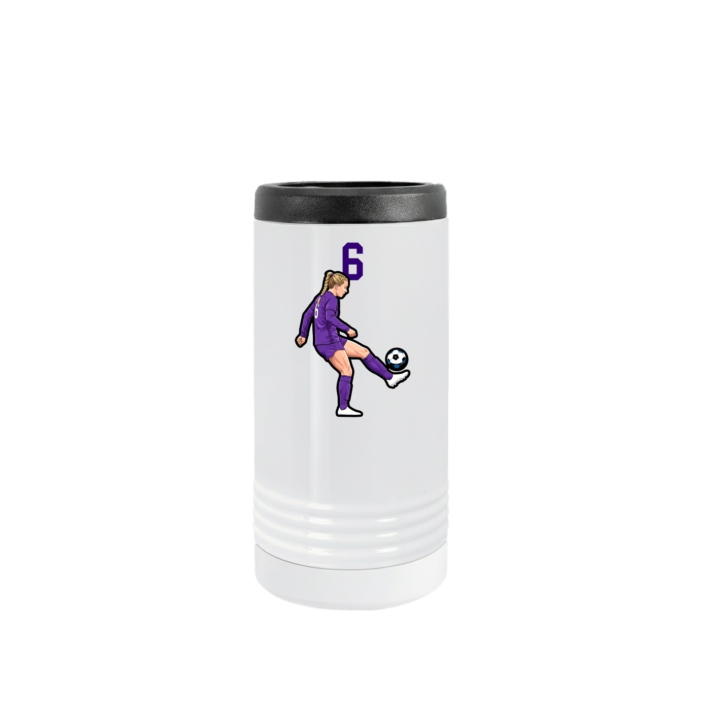Slim Beverage Holder — Number Top in White