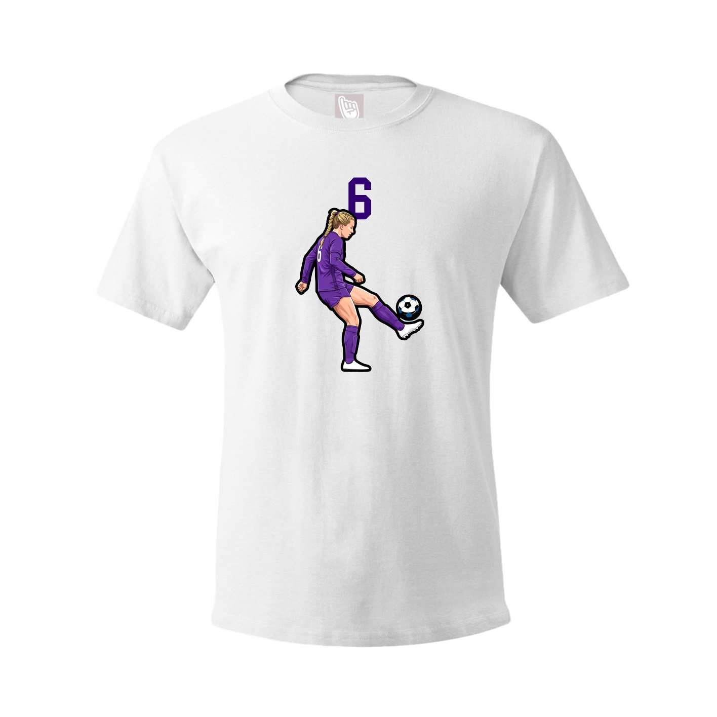 Tee — Number Top in White