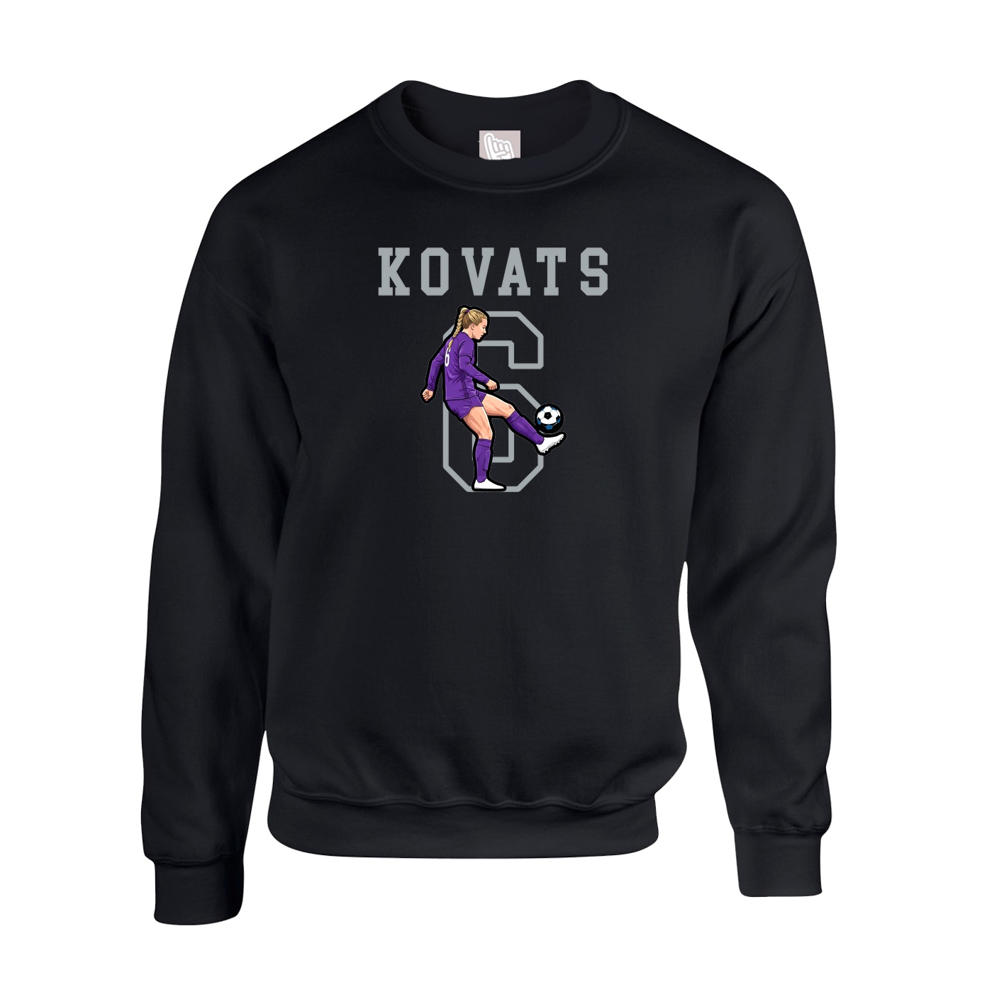 Fleece Crew — Shirsey in Black
