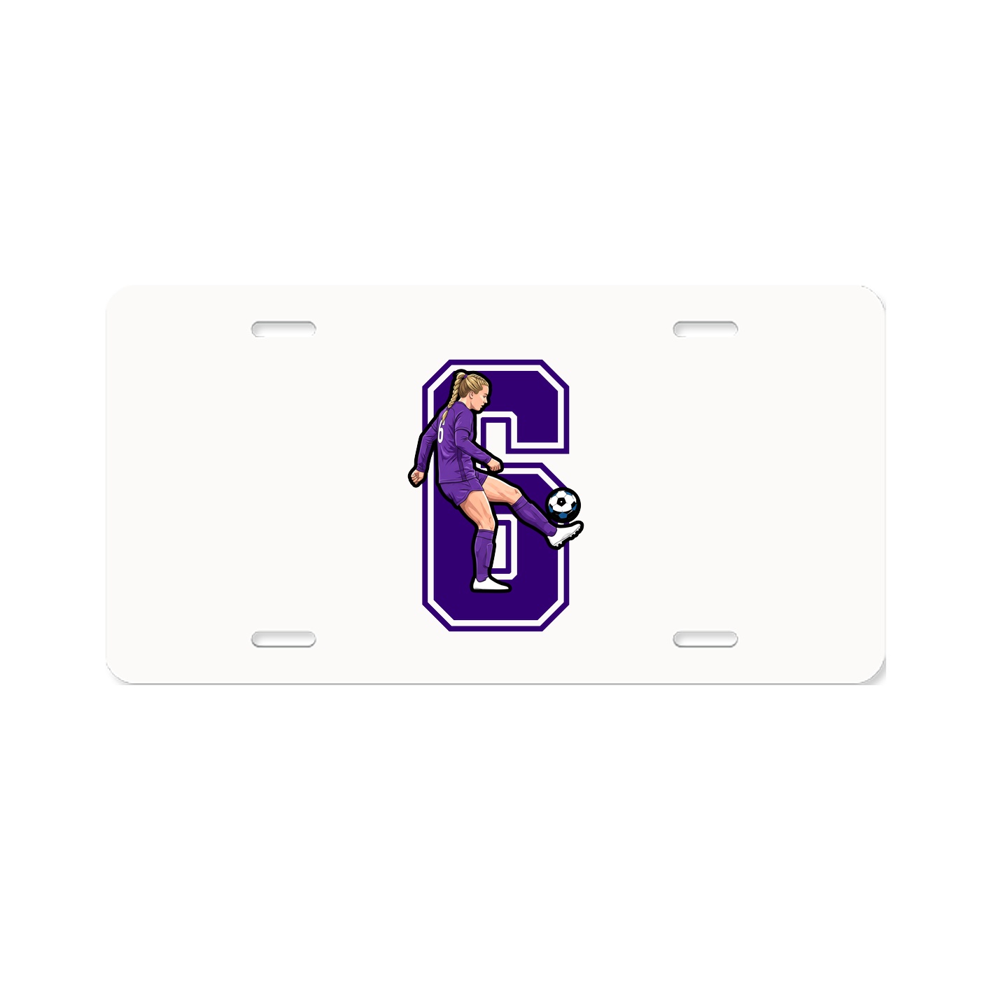 License Plate — Number in Classic