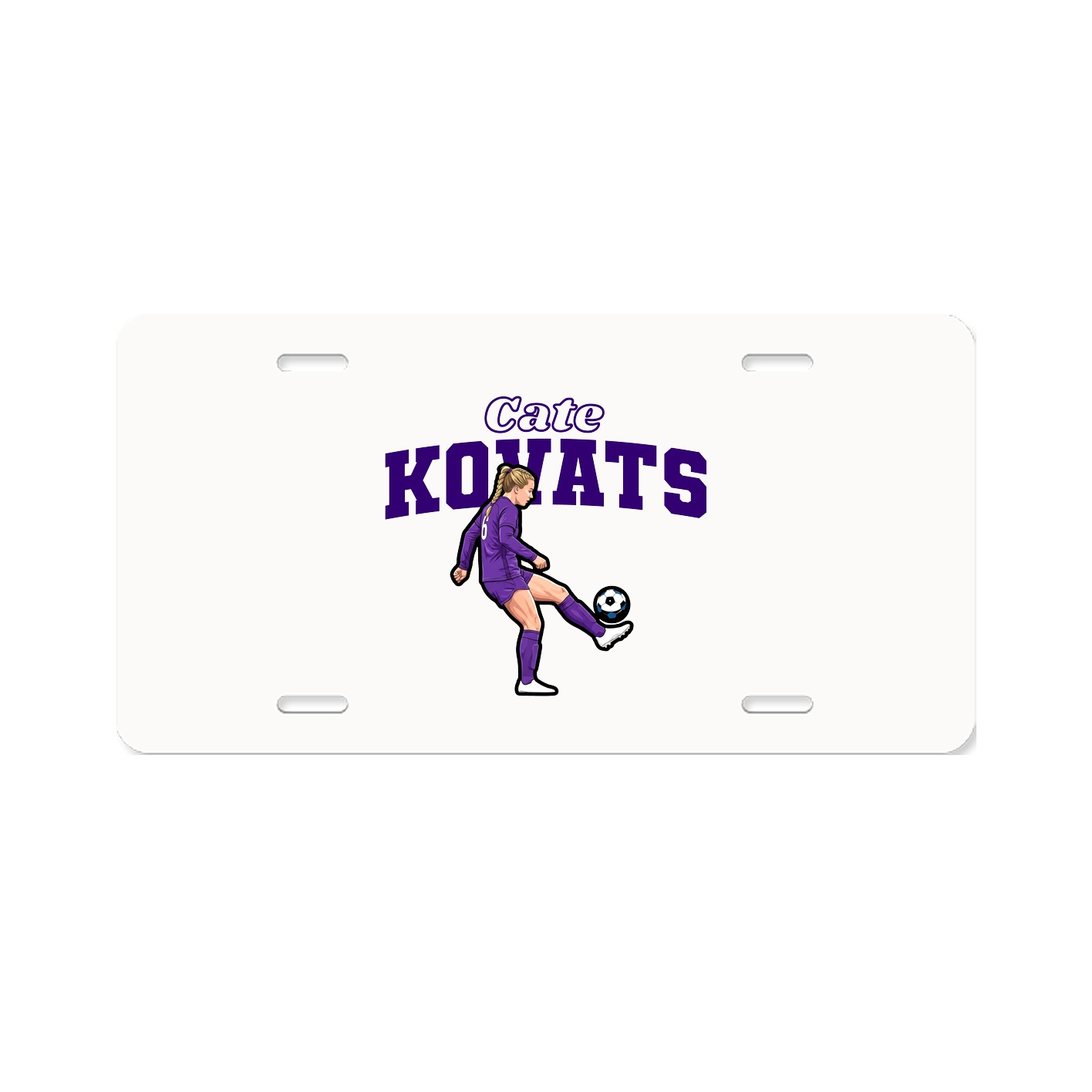 License Plate — Name Arch in Classic