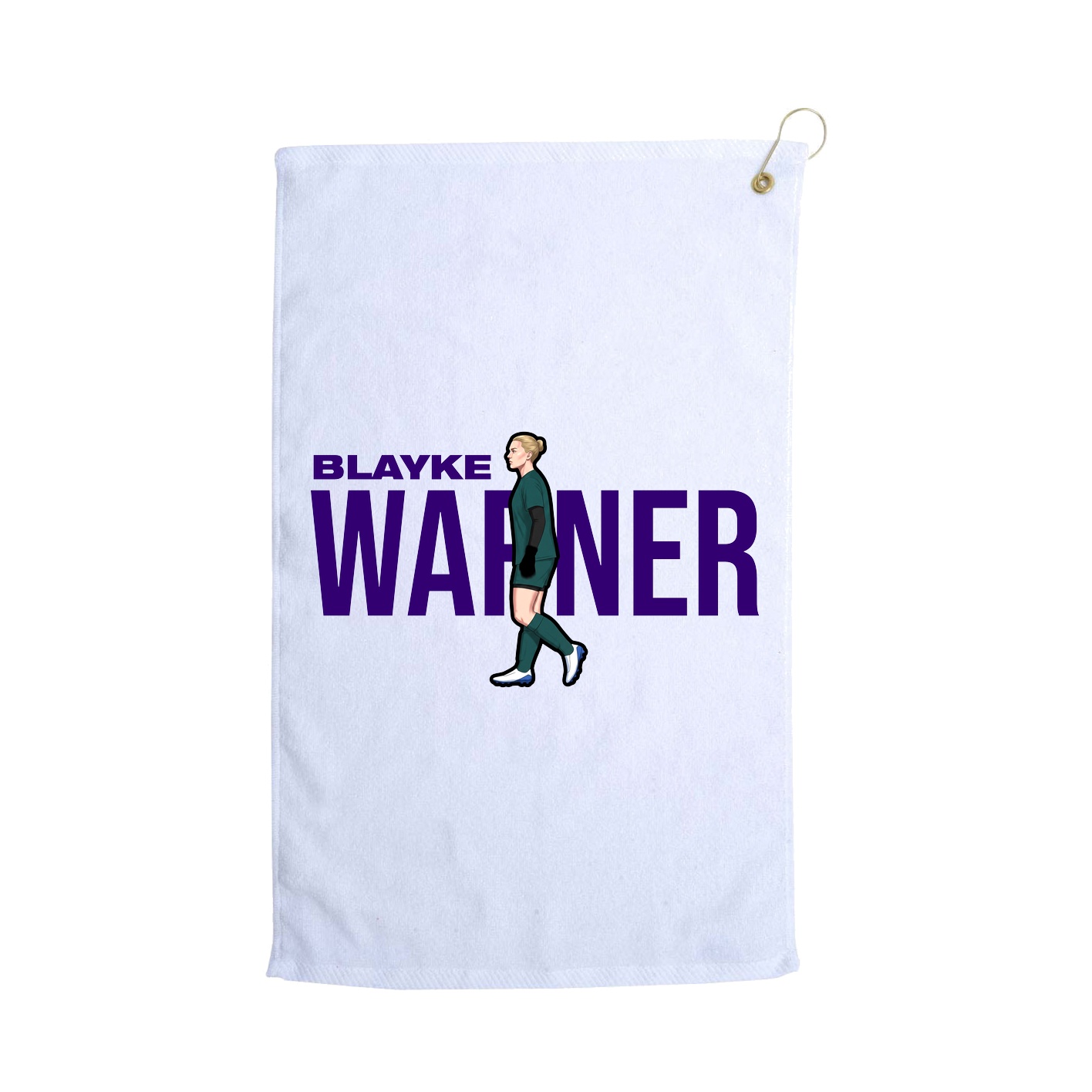 Golf Towel — Player Name in White
