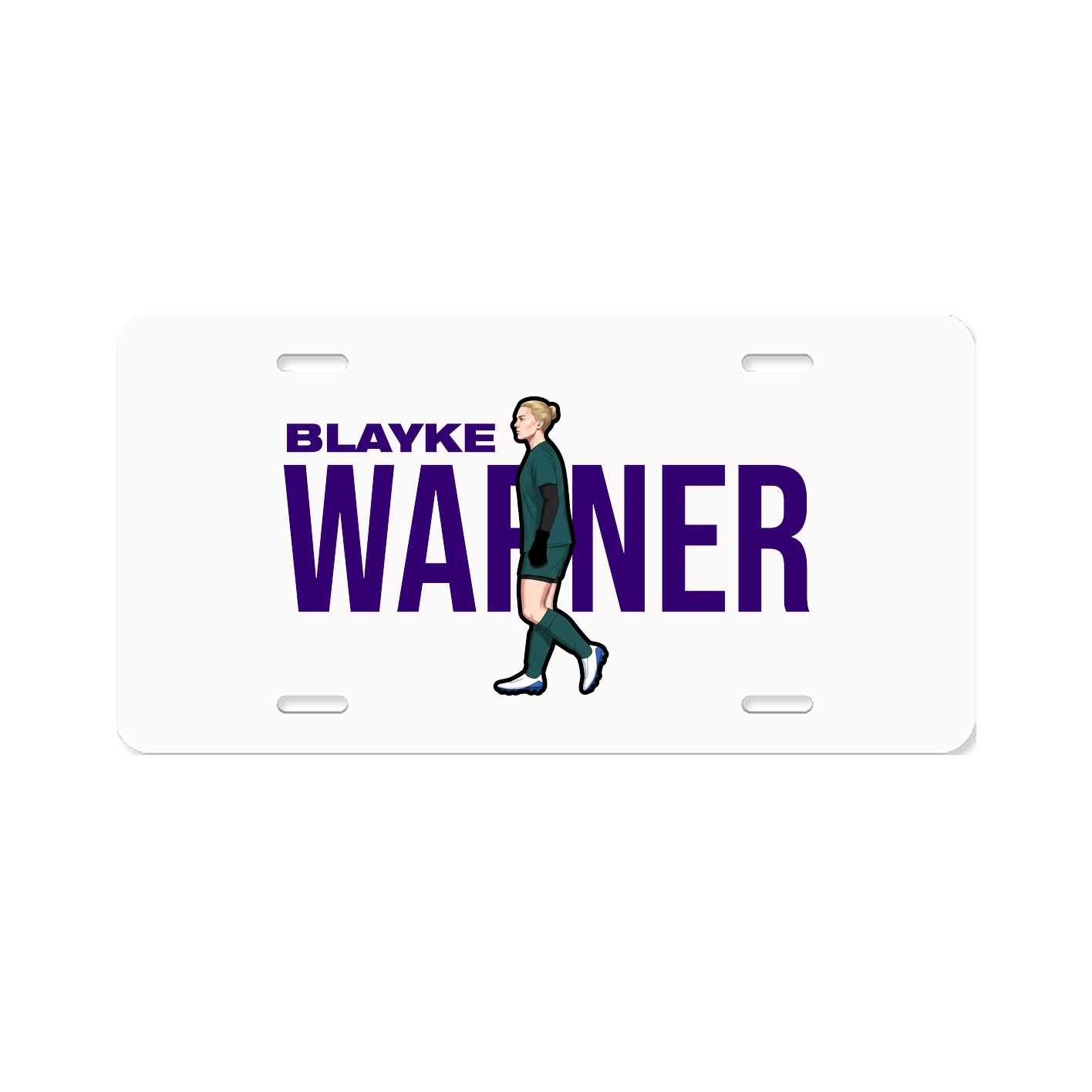 License Plate — Player Name in Classic