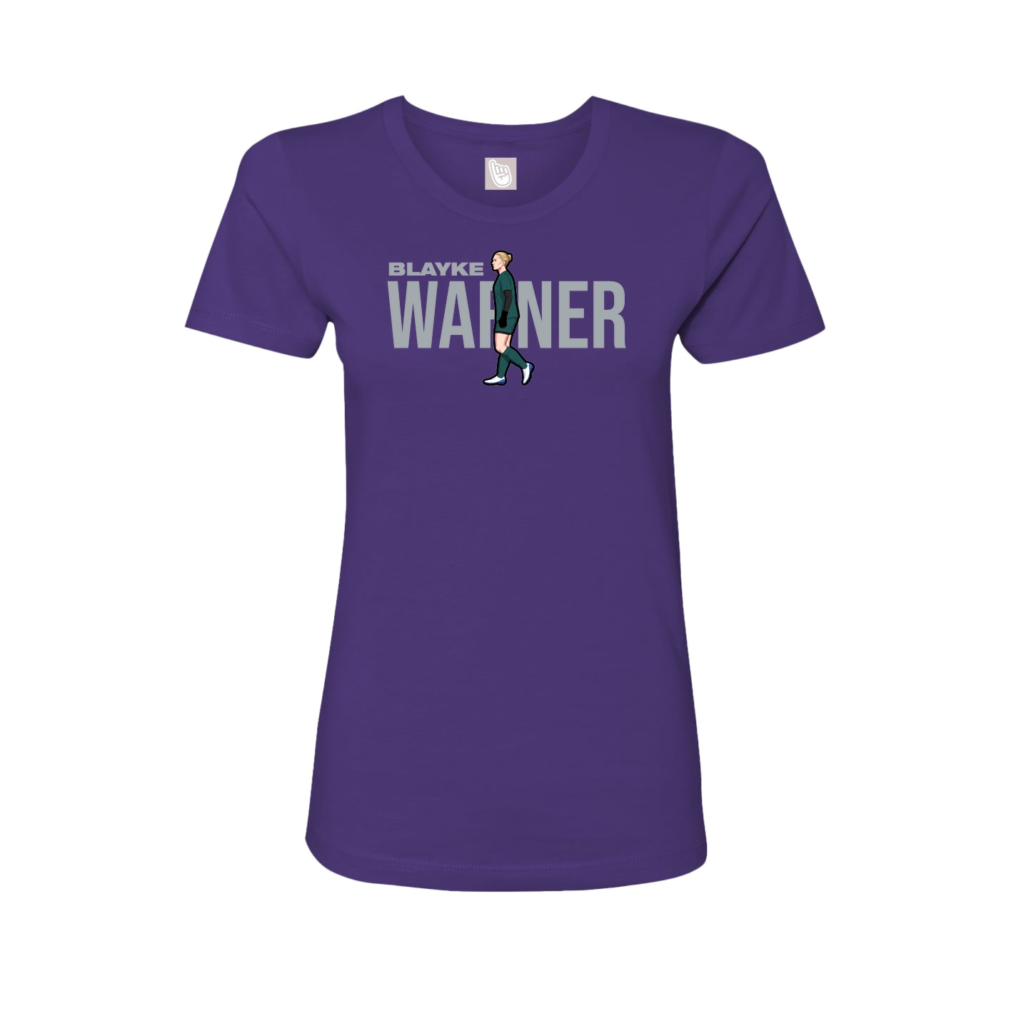Womens Tee — Player Name in Purple