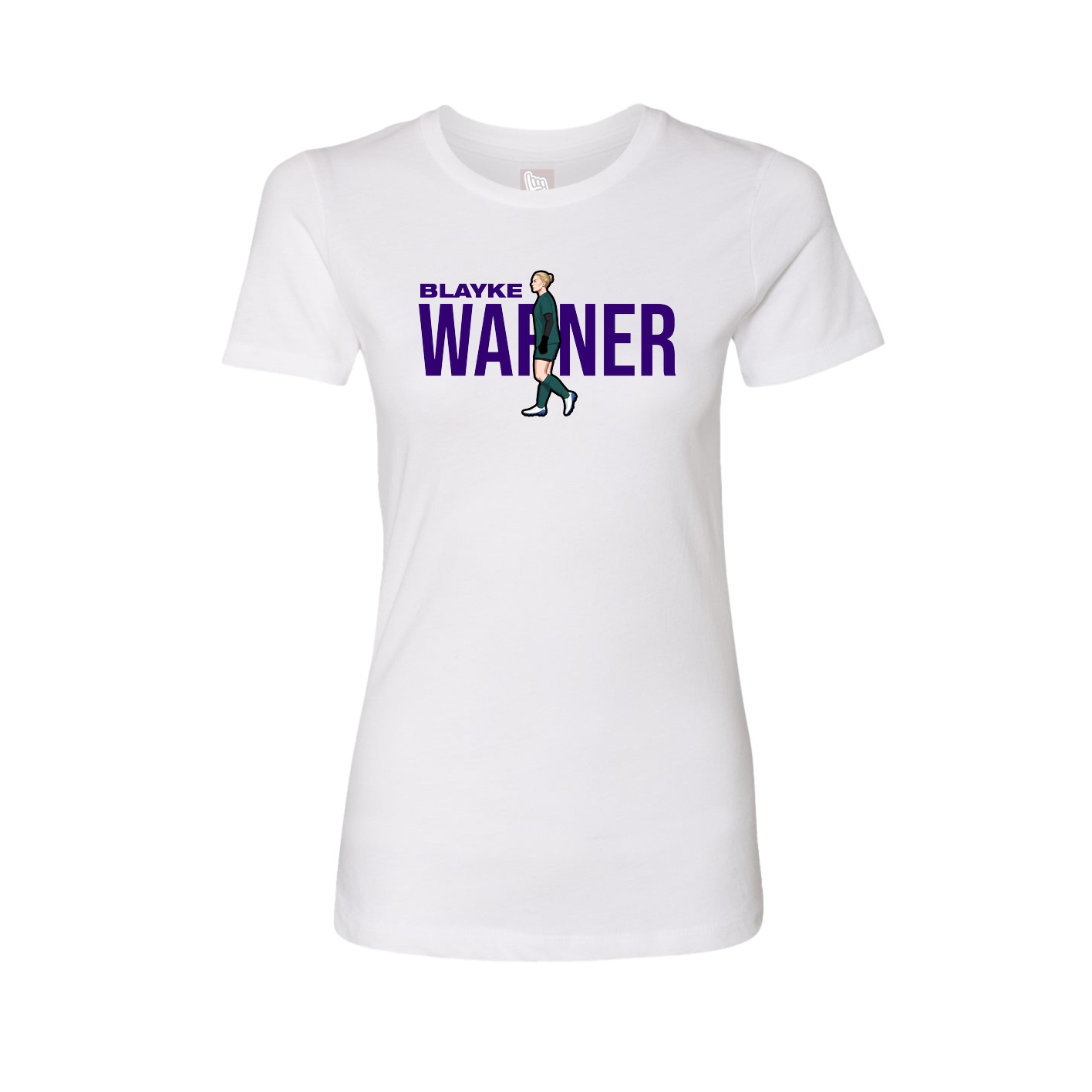 Womens Tee — Player Name in White