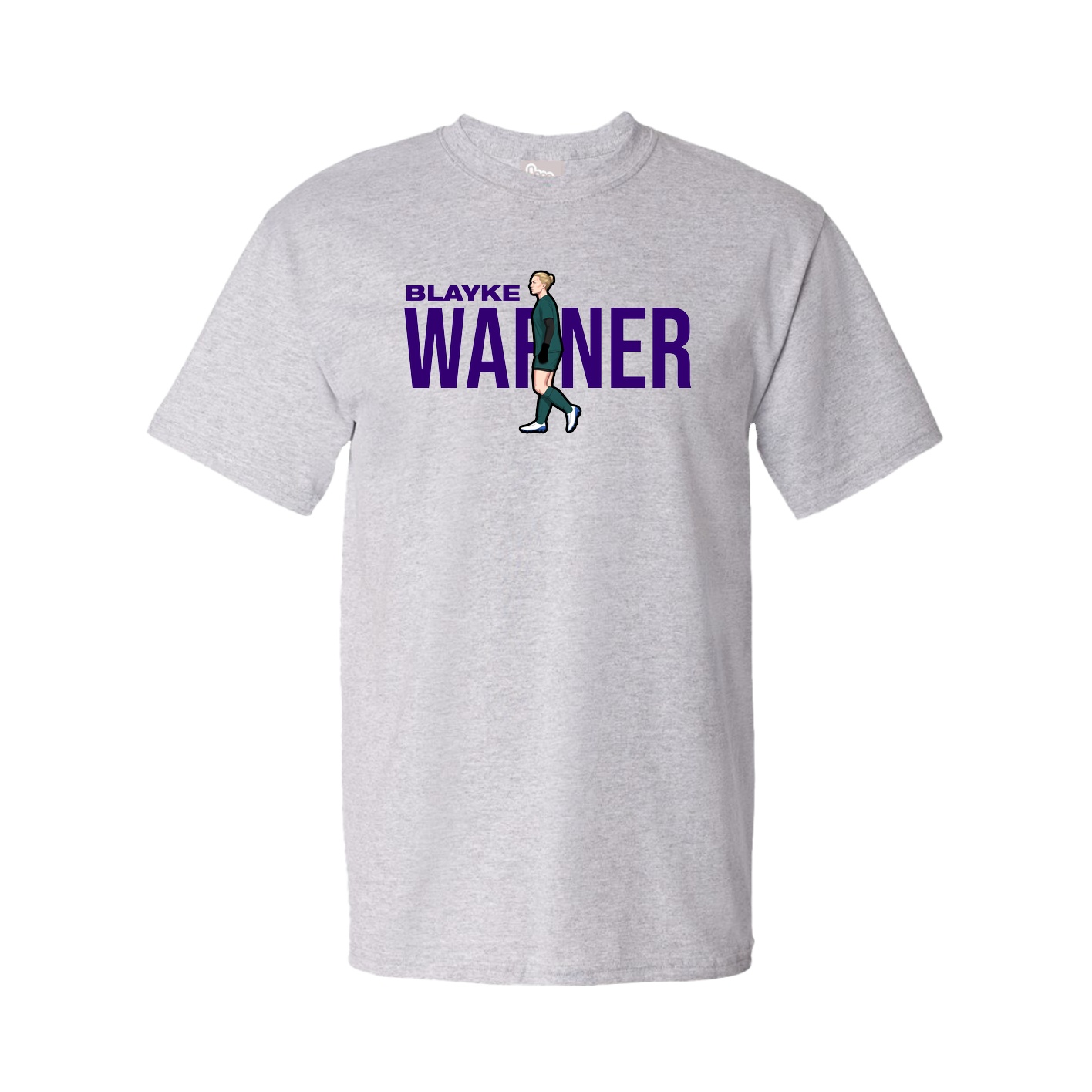 Youth Tee — Player Name in Grey