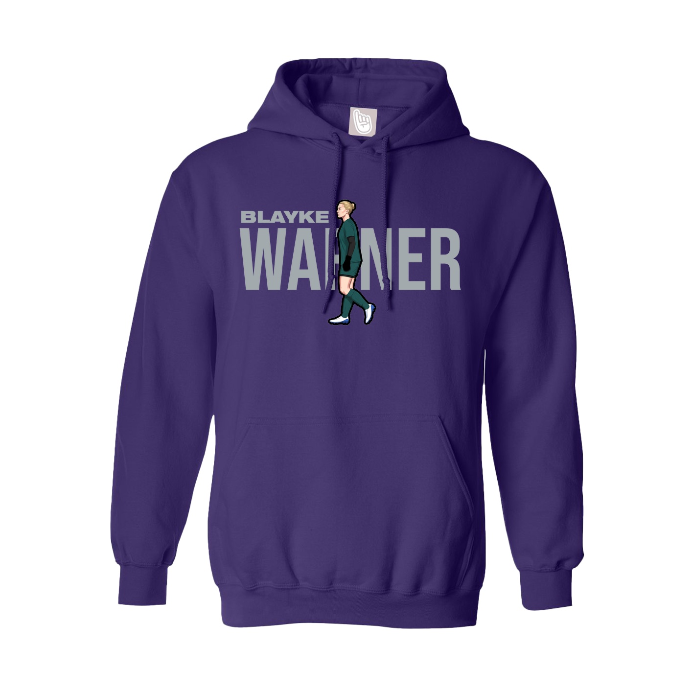 Hoodie — Player Name in Purple
