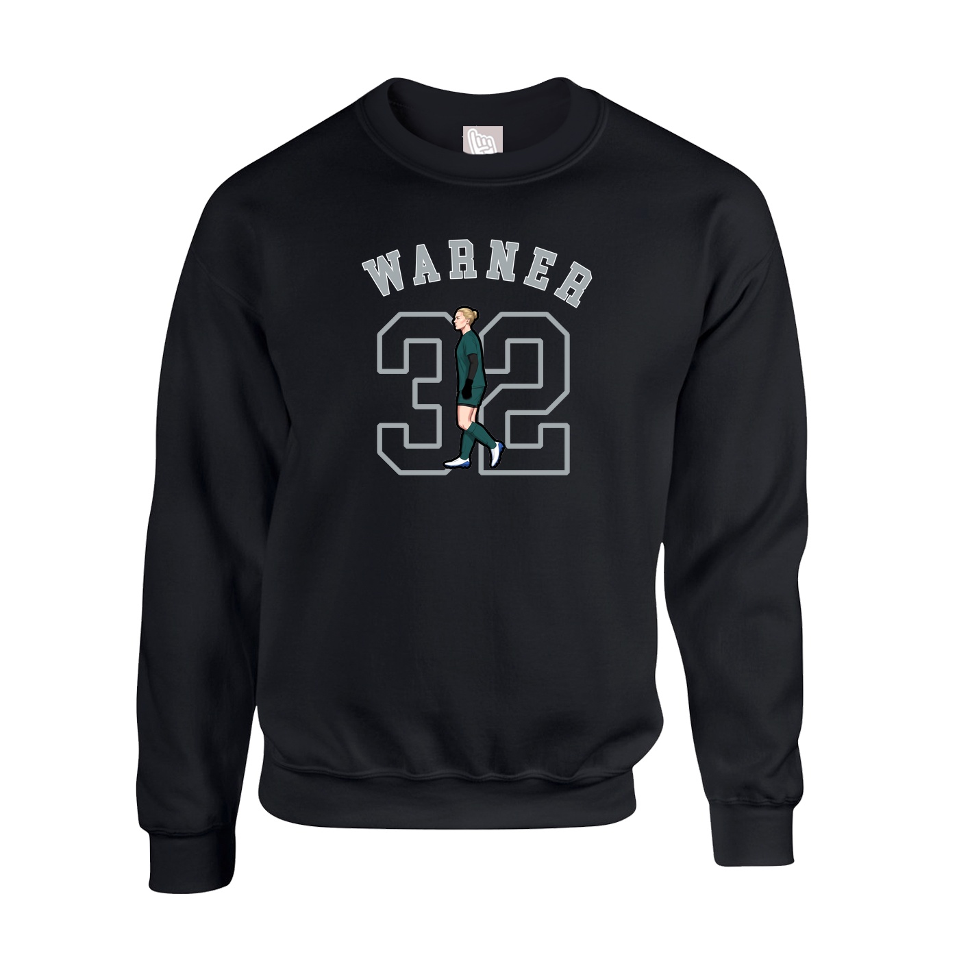 Fleece Crew — Shirsey Arch in Black