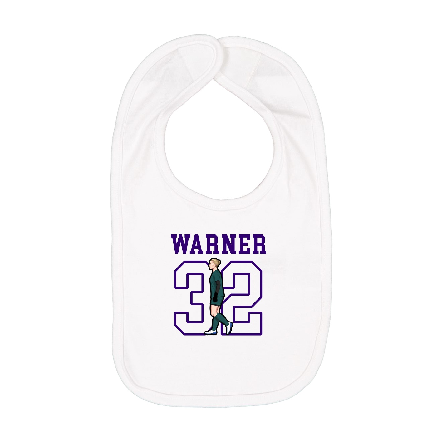 Infant Bib — Shirsey in White