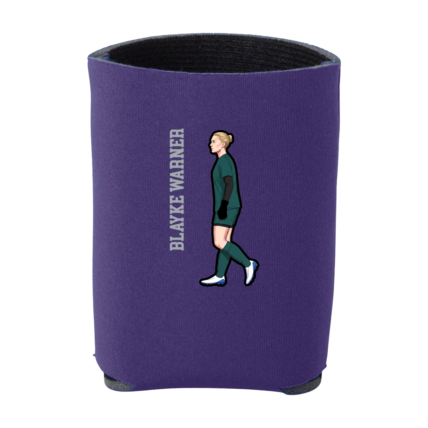Can Holder — Name Vertical in Purple