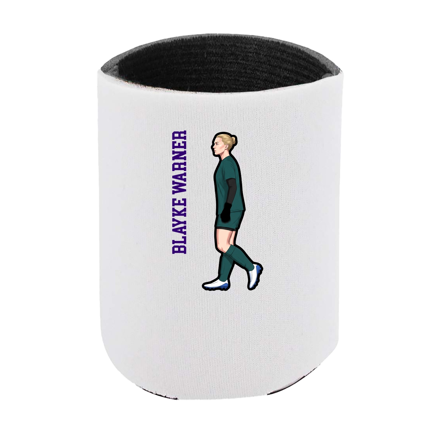 Can Holder — Name Vertical in White