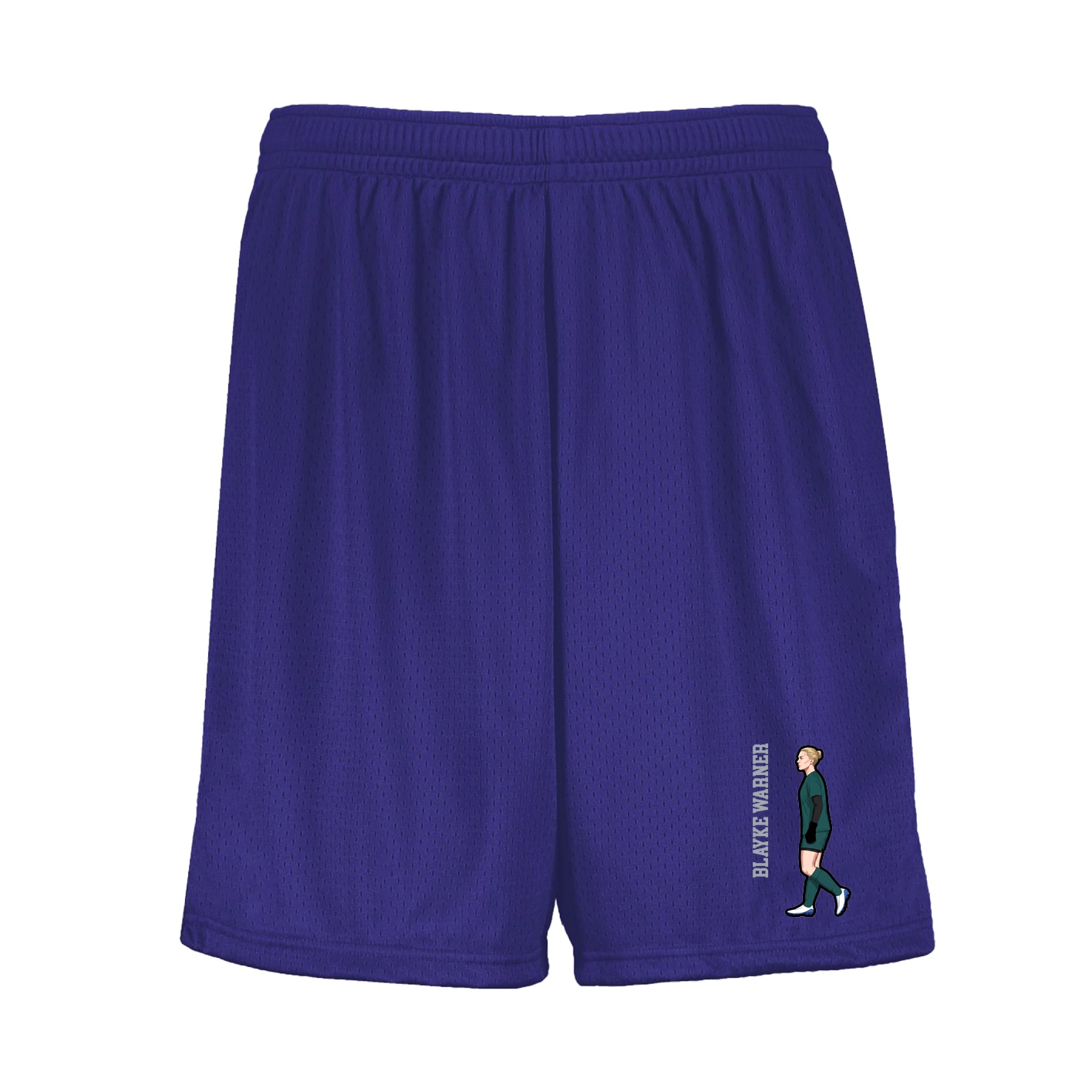 Shorts — Name Vertical in Purple