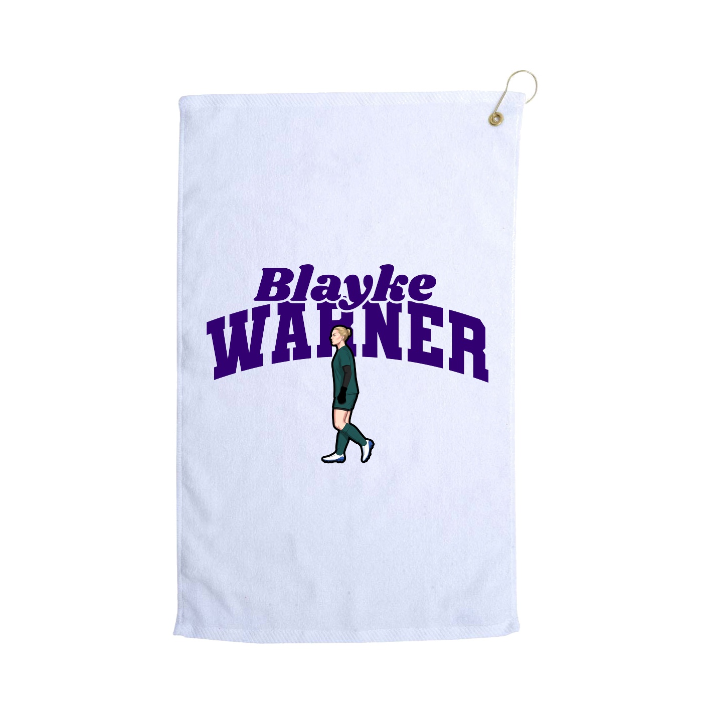 Golf Towel — Signature Arch in White
