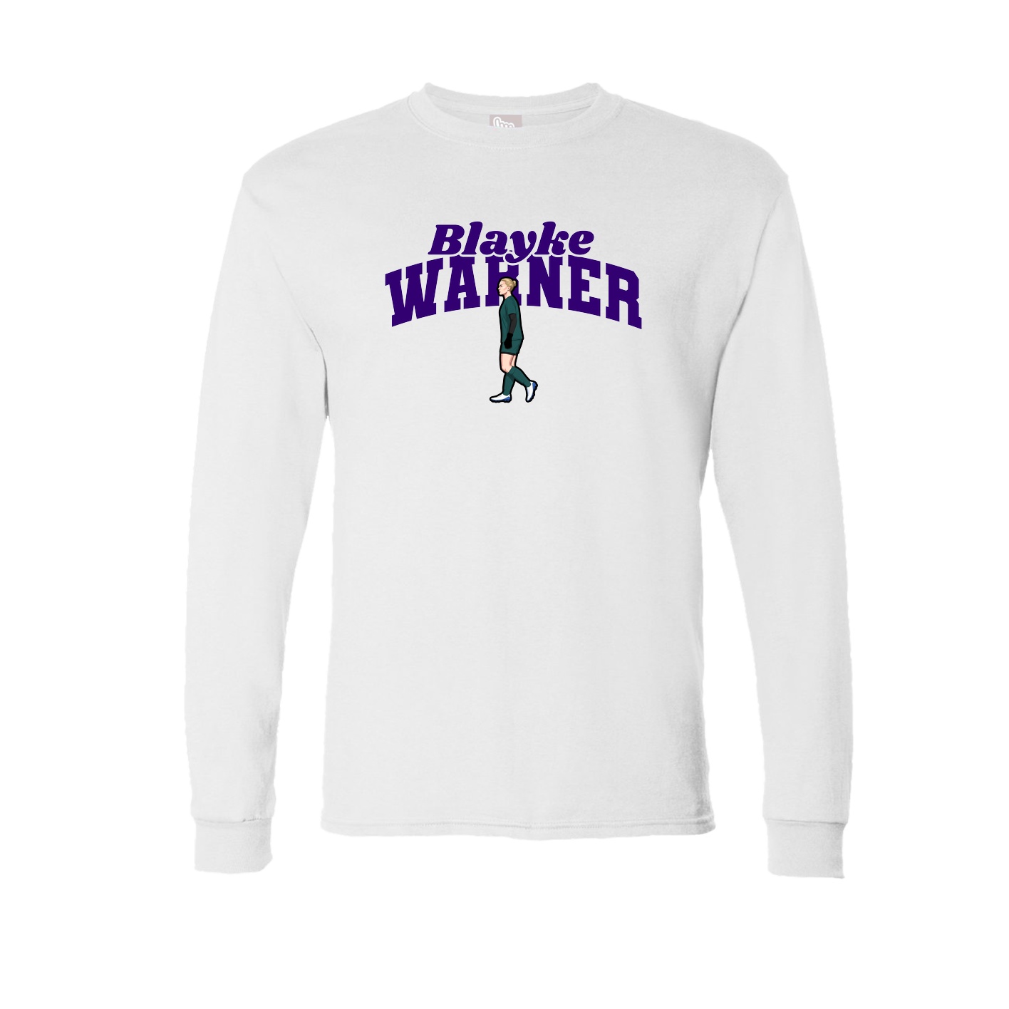 Long Sleeve Tee — Signature Arch in White