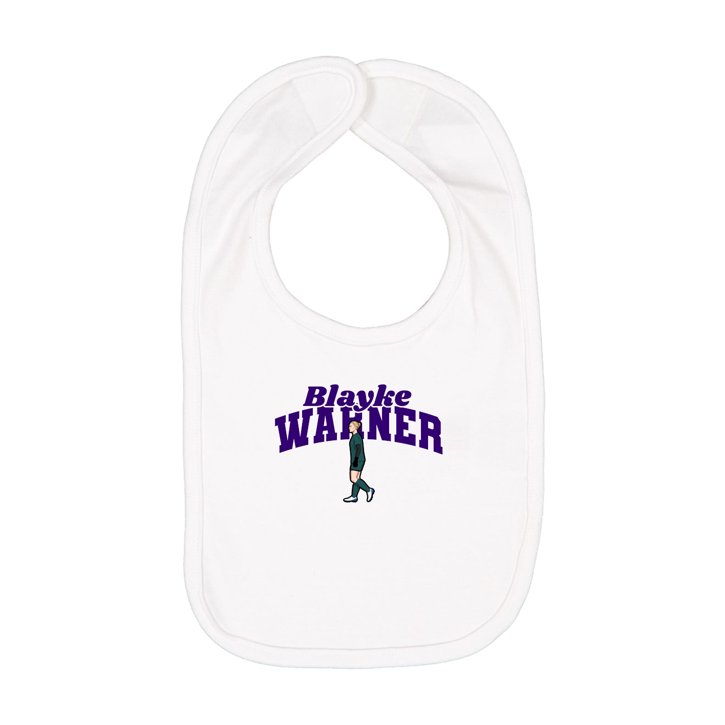 Infant Bib — Signature Arch in White