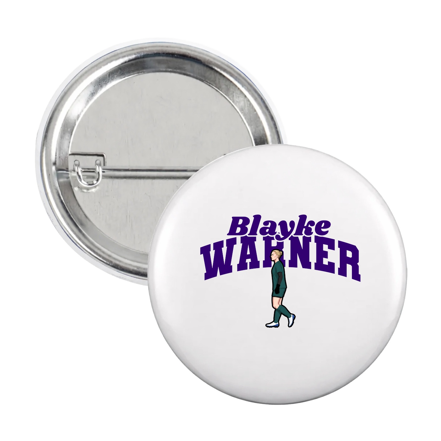 Game Day Button — Signature Arch in White