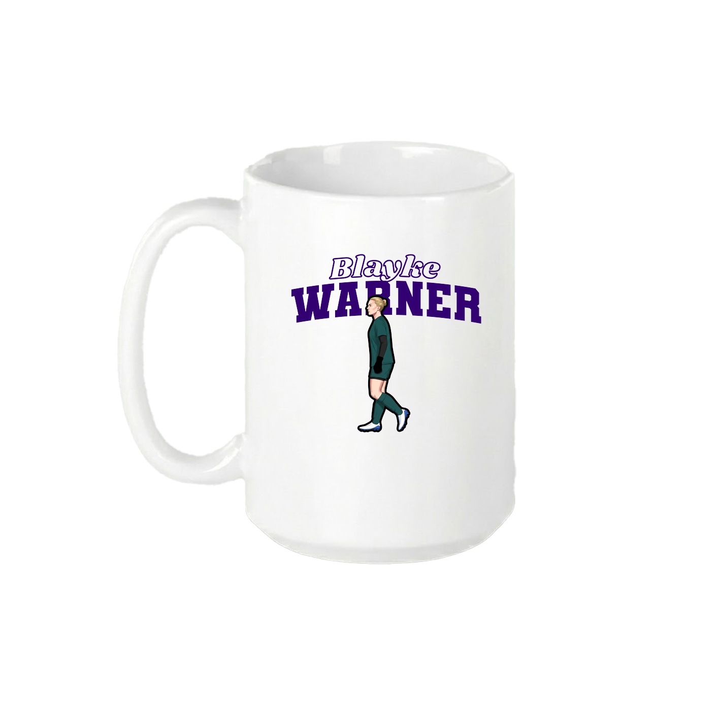 15oz Coffee Mug — Name Arch in White