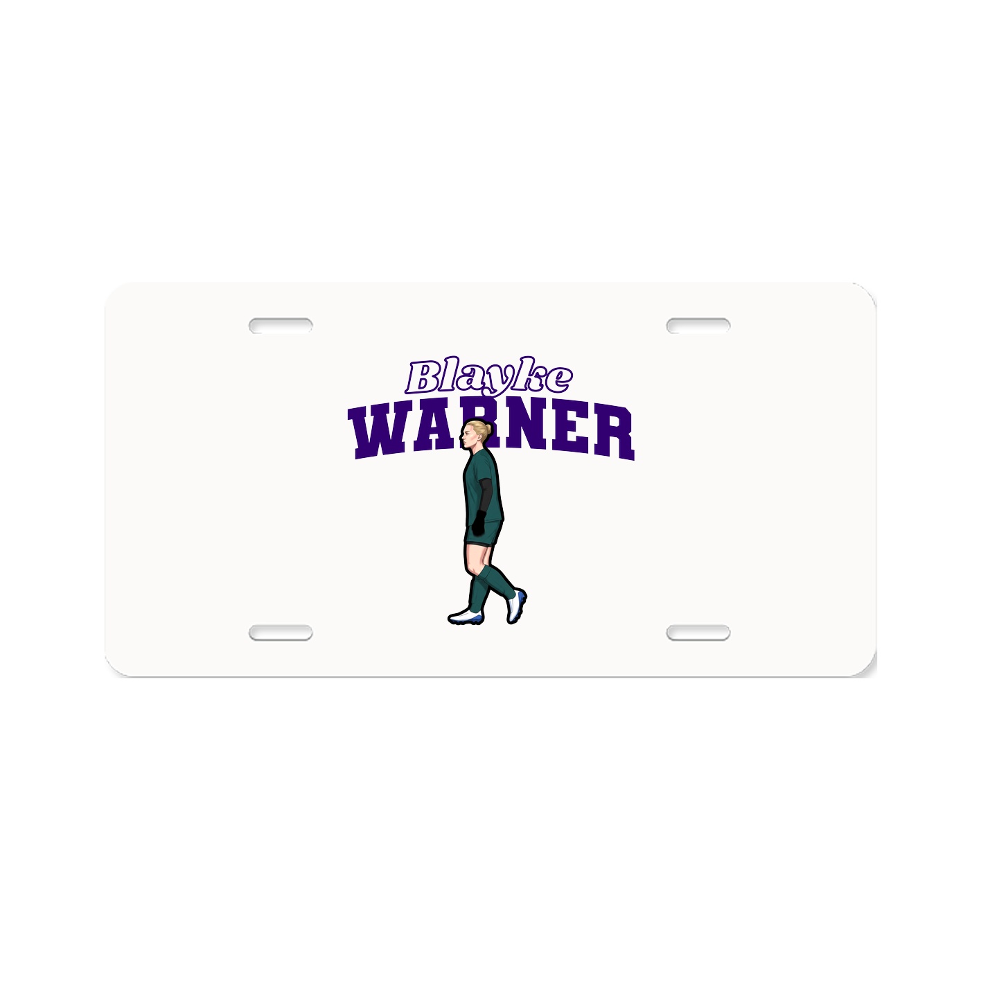 License Plate — Name Arch in Classic
