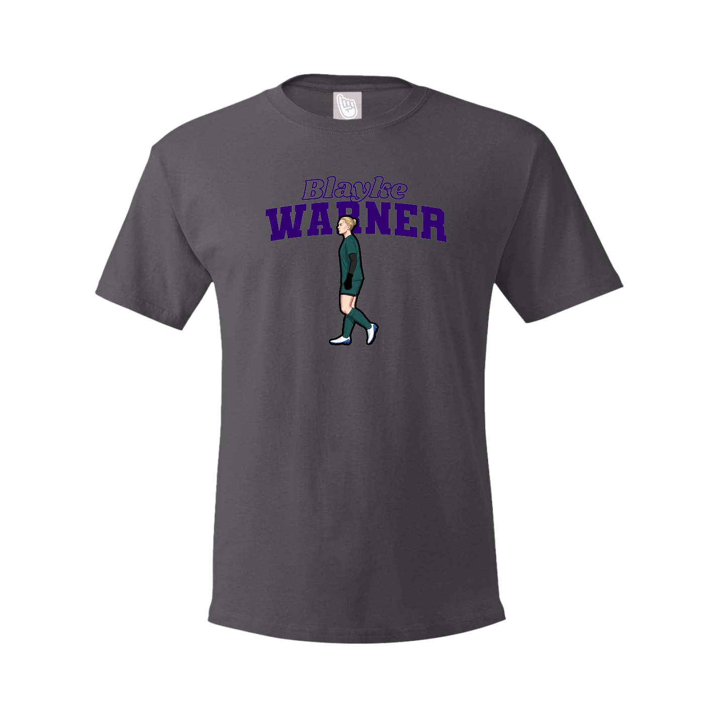 Tee — Name Arch in Grey