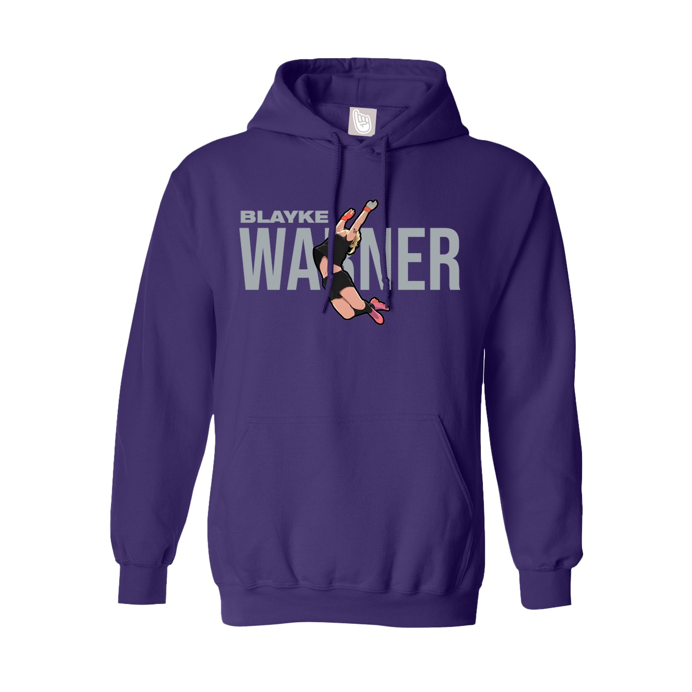 Hoodie — Player Name in Purple
