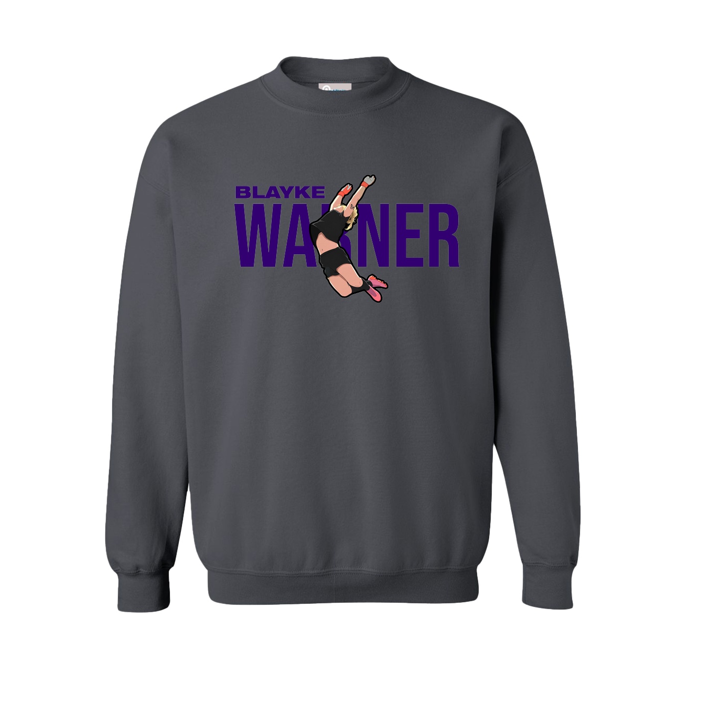 Fleece Crew — Player Name in Grey