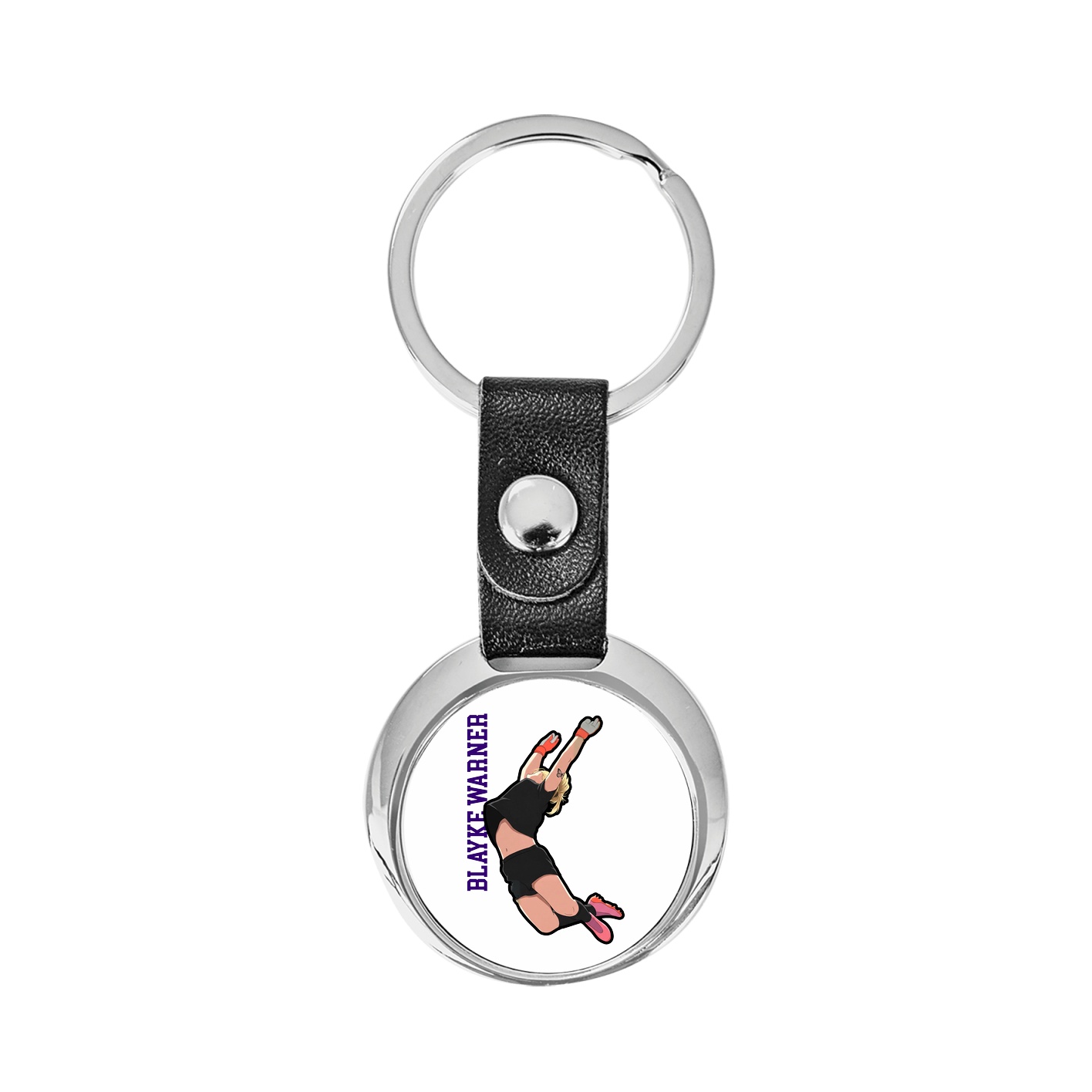 Key Chain — Name Vertical in Classic