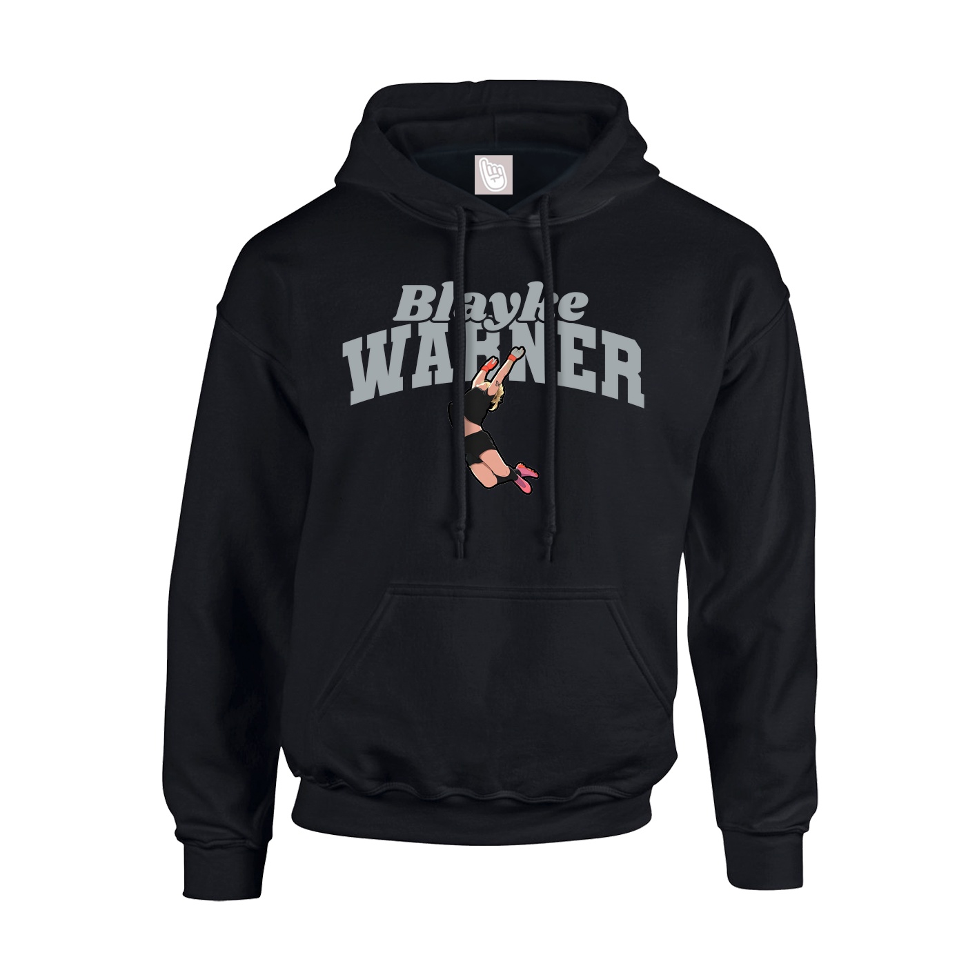 Youth Hoodie — Signature Arch in Black