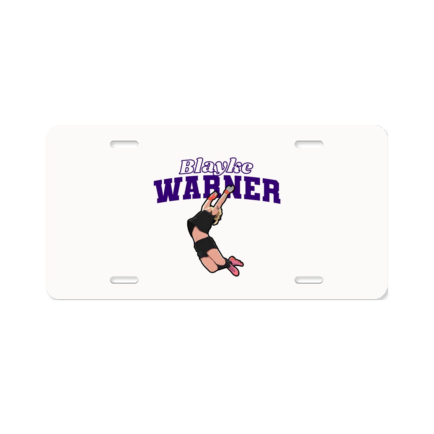 License Plate — Name Arch in Classic