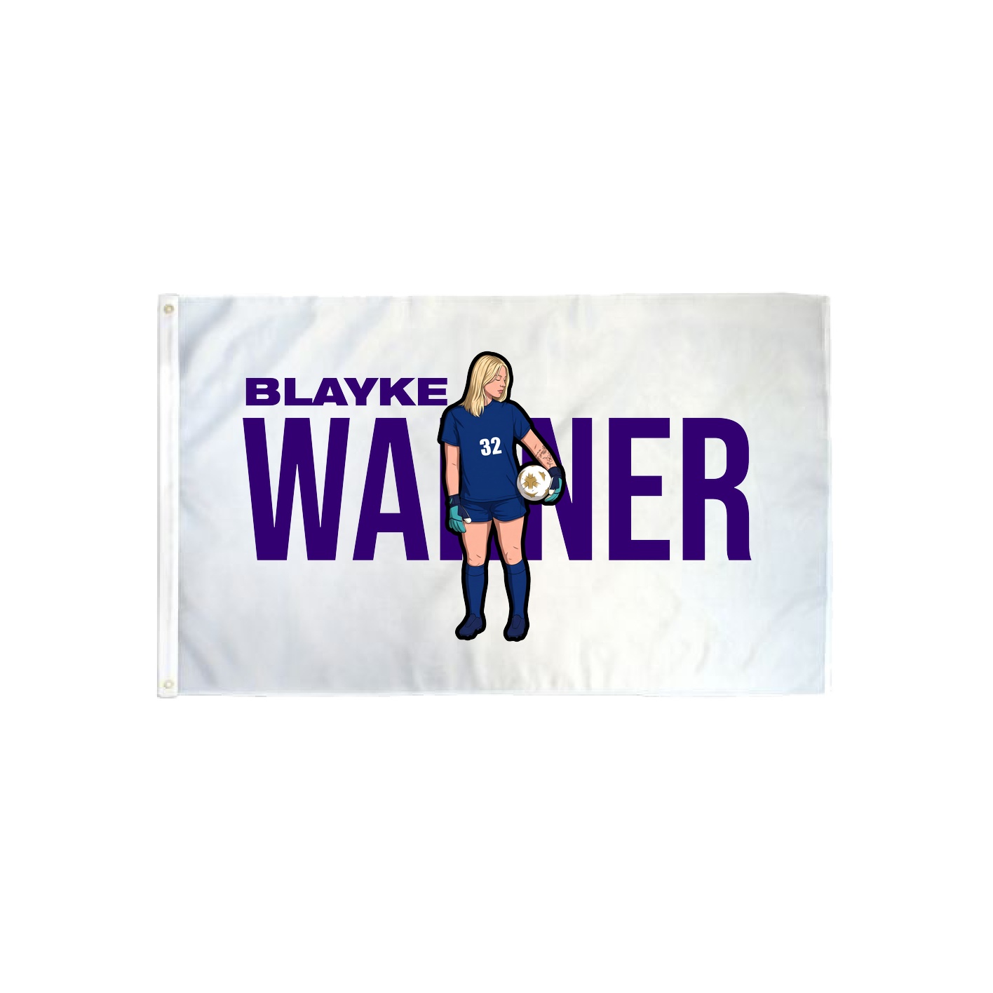 3x5 Flag — Player Name in Classic
