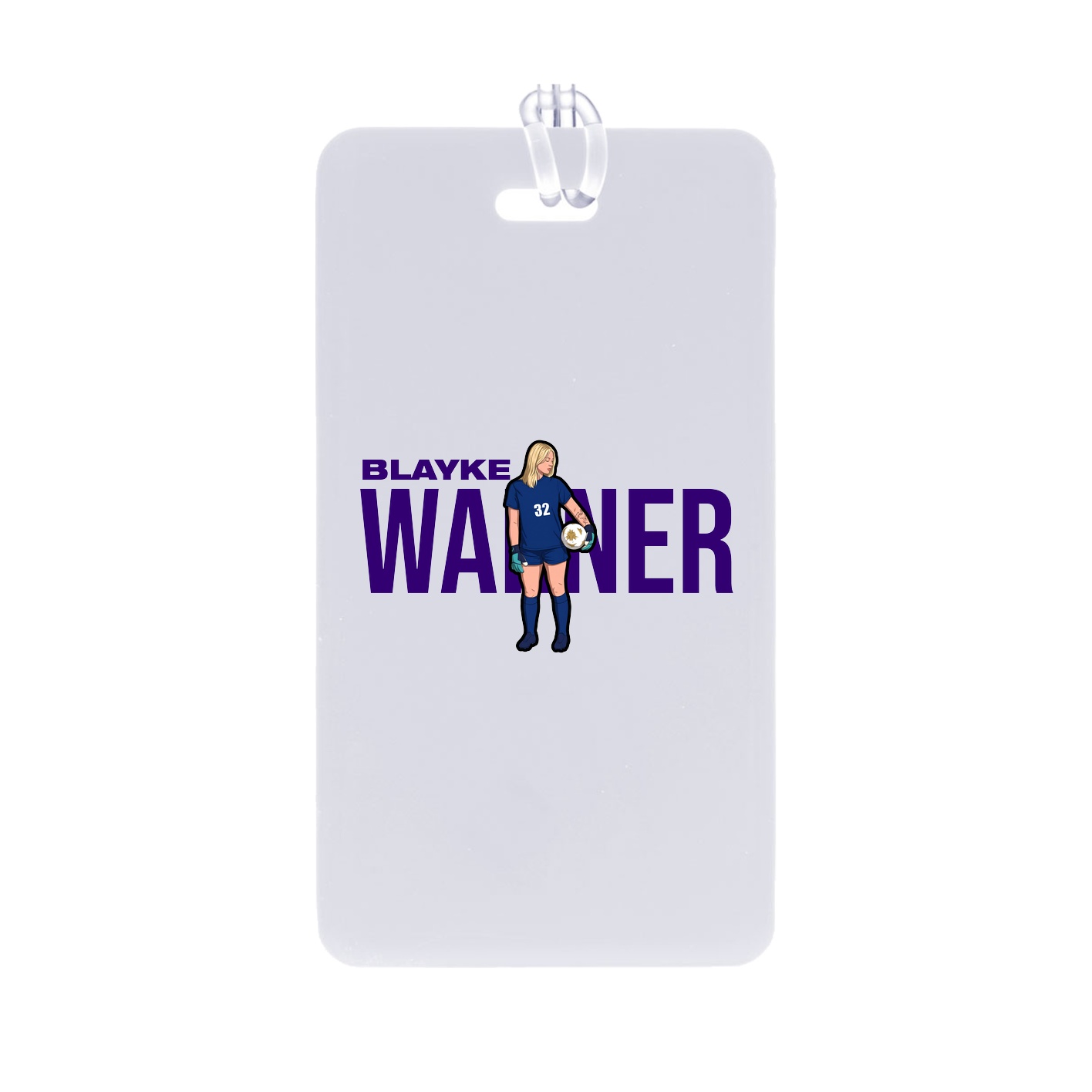 Bag Tag — Player Name in Classic