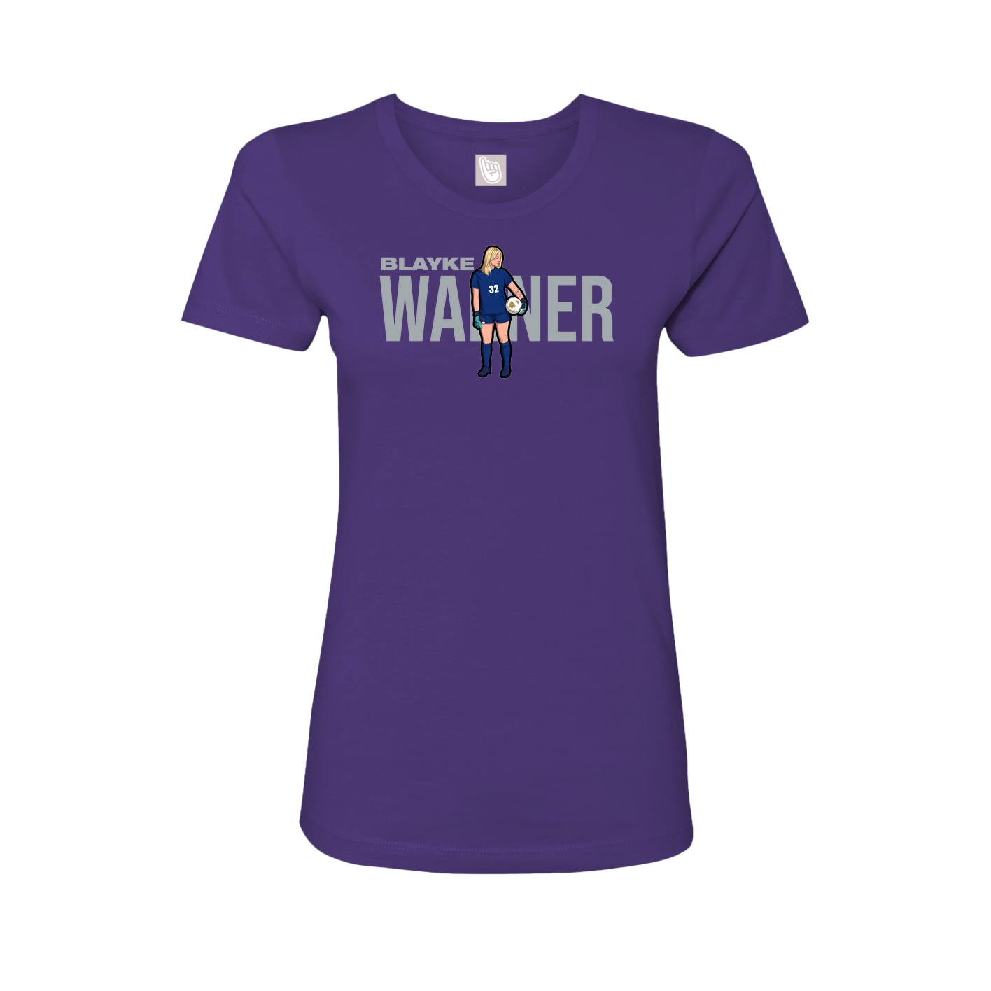 Womens Tee — Player Name in Purple