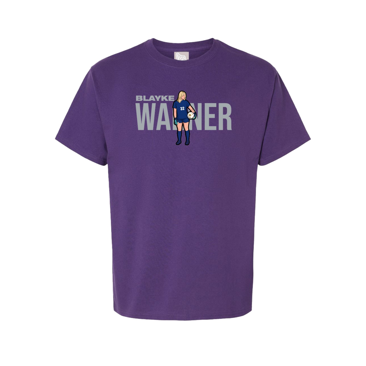 Youth Tee — Player Name in Purple