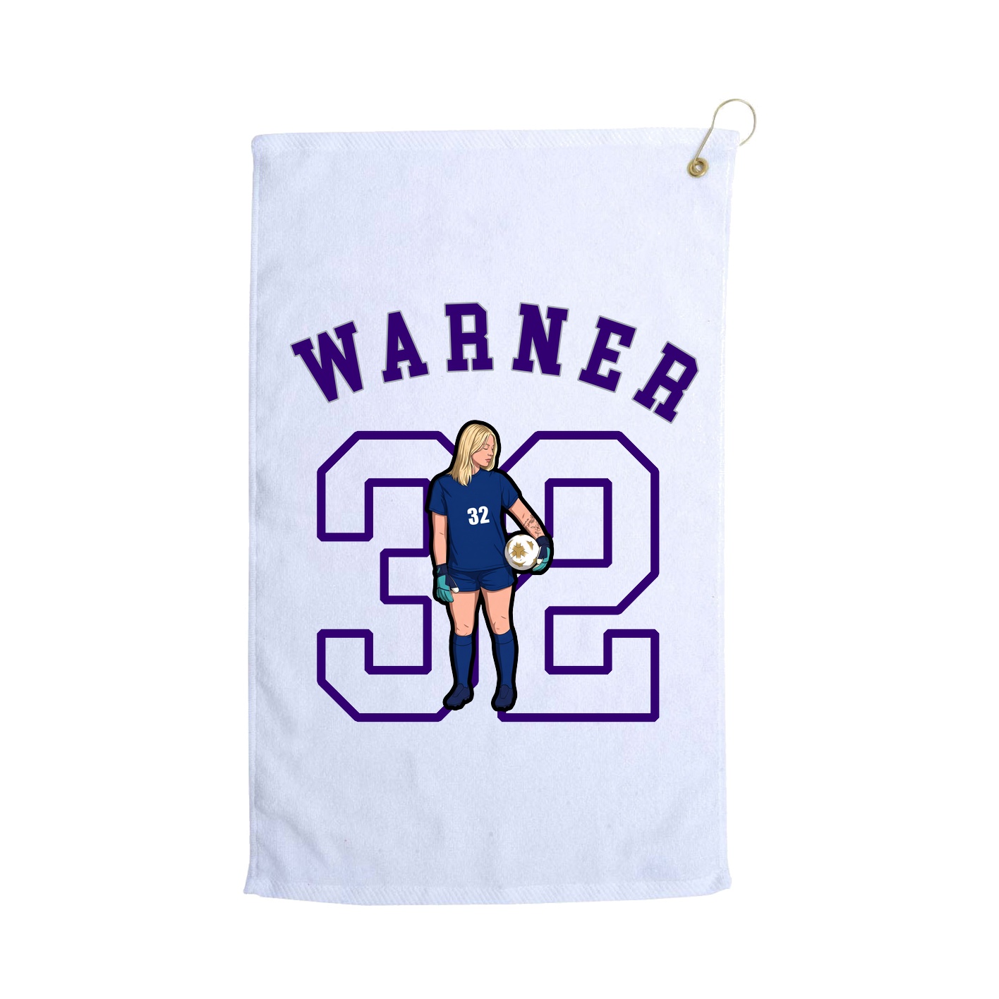 Golf Towel — Shirsey Arch in White