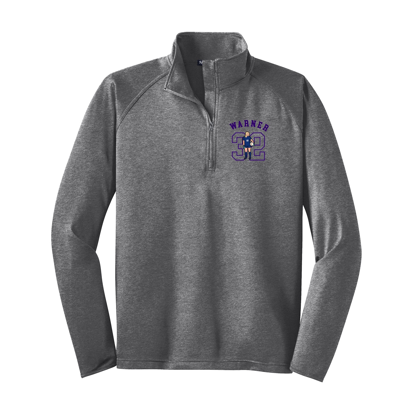 Q-Zip Pullover — Shirsey Arch in Grey