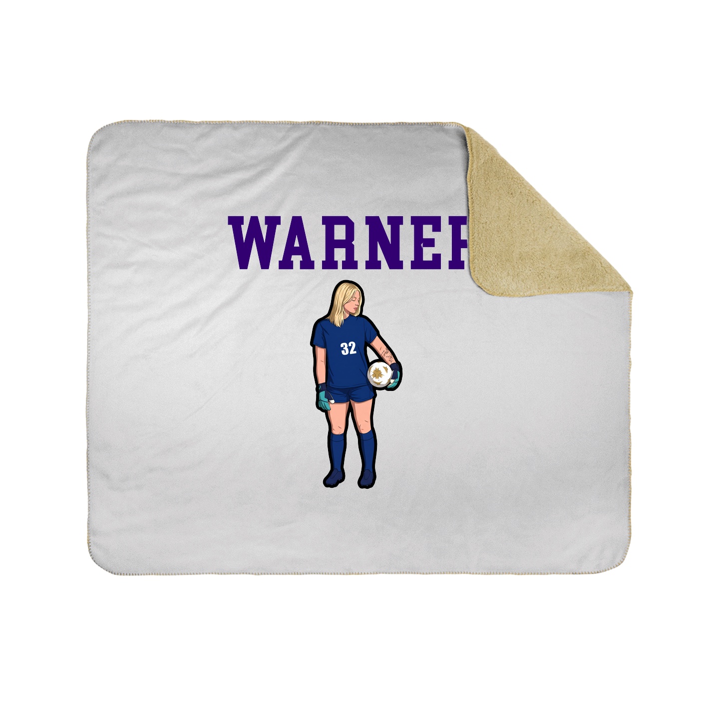Throw Blanket — Shirsey in White