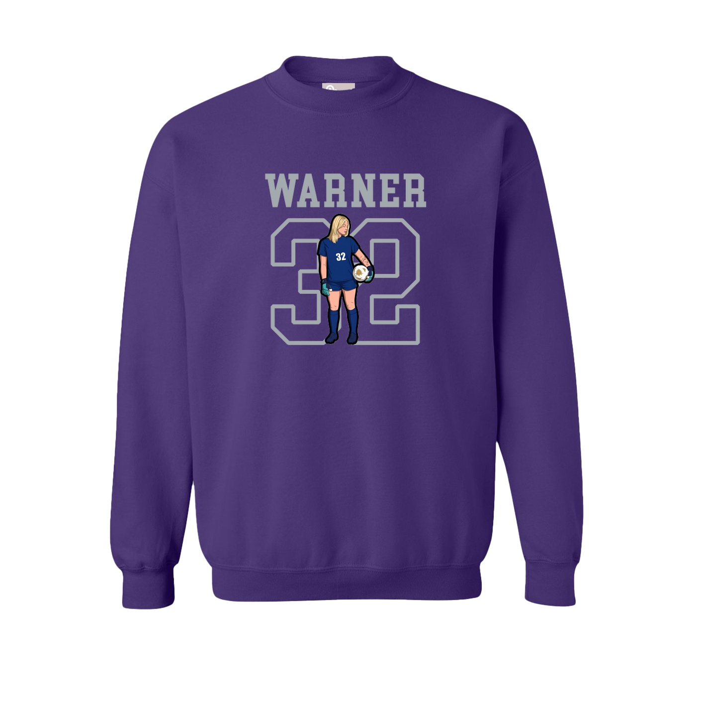 Fleece Crew — Shirsey in Purple